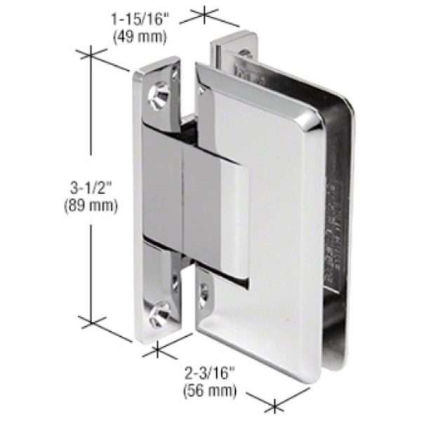 DH Wall Mount H Back Plate Standard Hinge