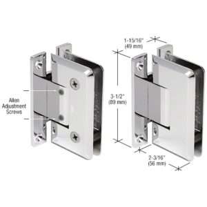 DH Wall Mount H Back Plate Adjustable Standard Hinge Comparable to Pinnacle 037 Series