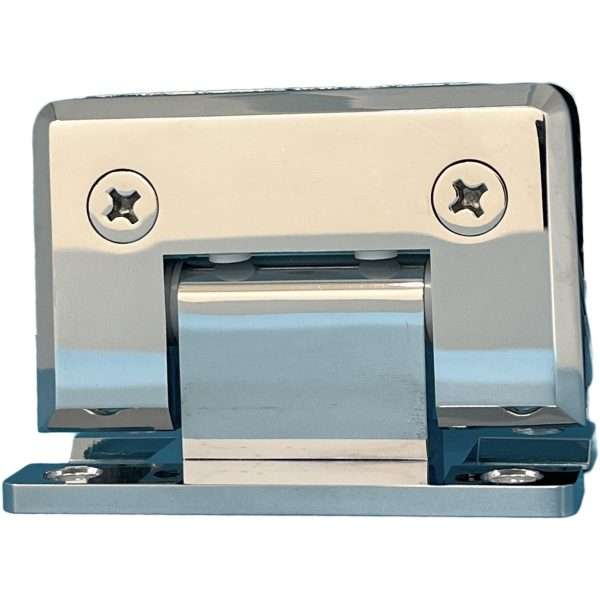 DH Polished Chrome Wall Mount H Back Plate Standard Hinge comparable to P1N037