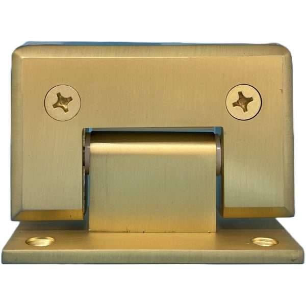 DH Satin Gold Wall Mount H Back Plate Standard Hinge comparable to P1N037