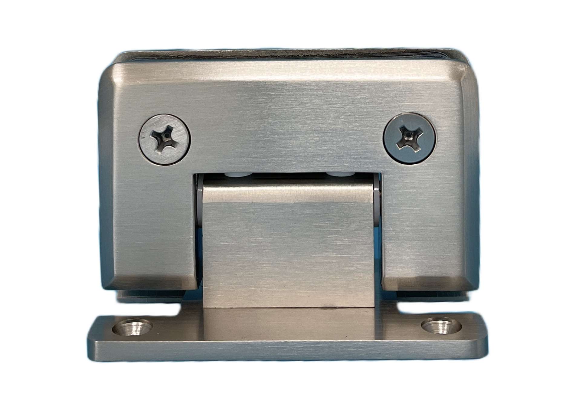 Brushed Nickel Wall Mount H Back Standard Hinge Comparable to Pinnacle 037 Series